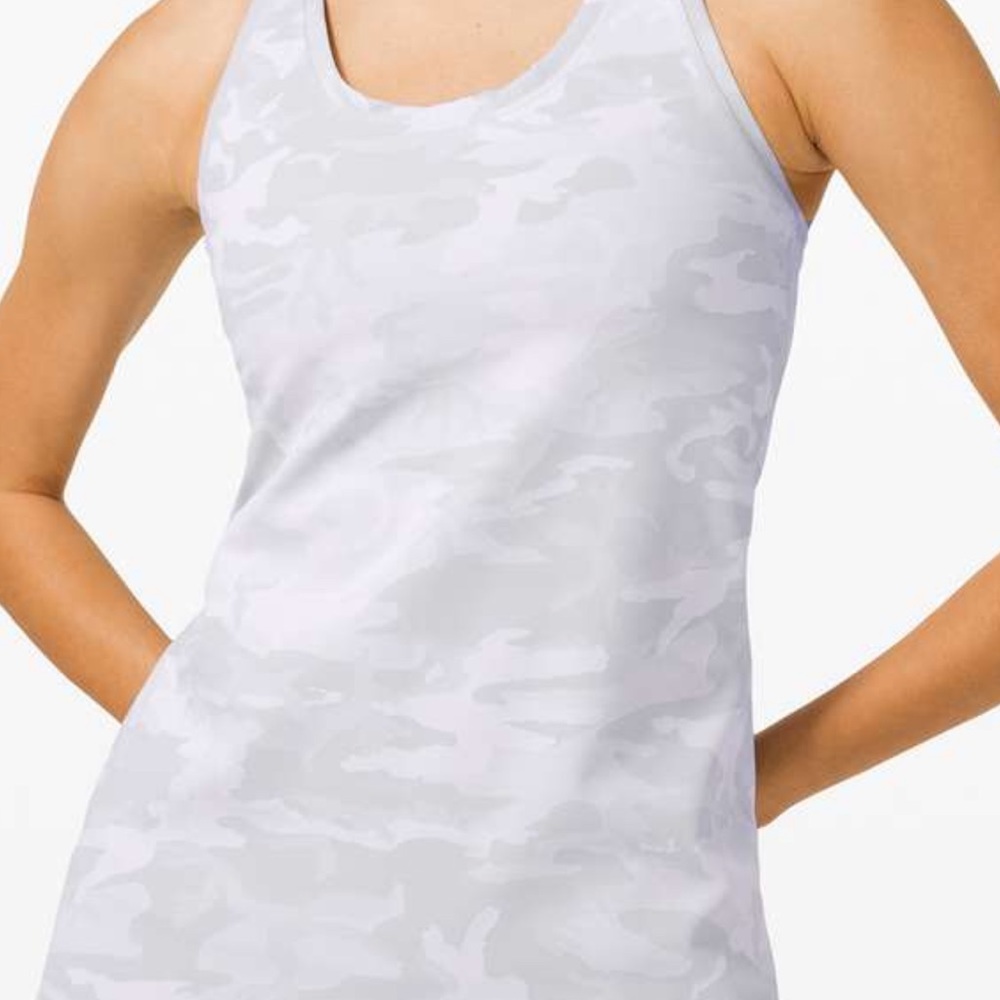 Lululemon cool racer back tank - never been worn. Very soft lux material size 12